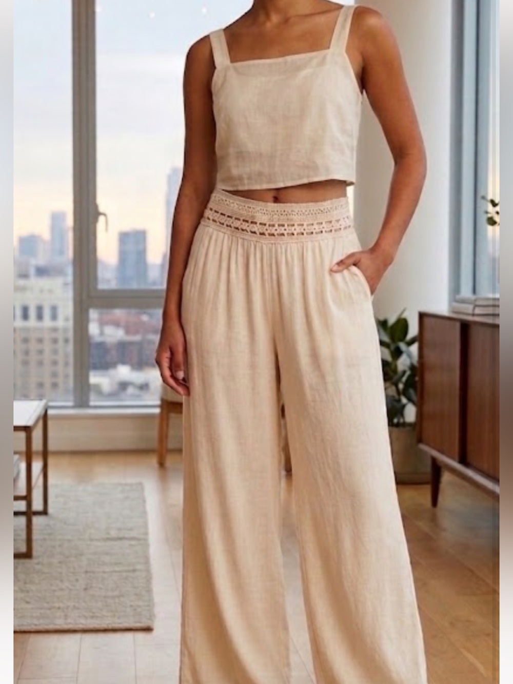 Wishlist crochet waist pants